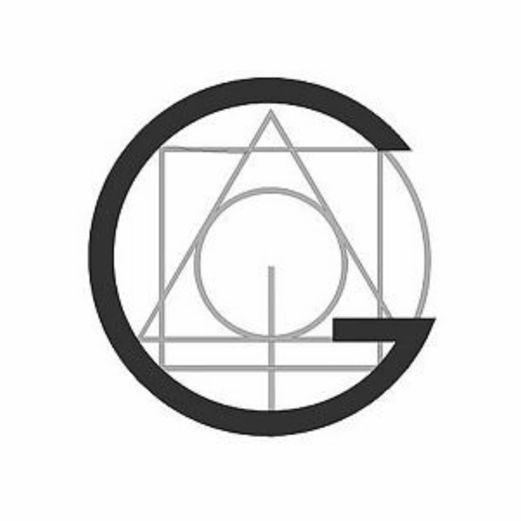Logotipo geométrico representando la identidad profesional de Ane Valverde como diseñadora y arquitecta de interiores colegiada en Donostia - San Sebastián